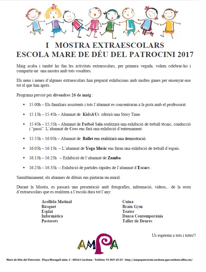 I MOSTRA D’EXTRAESCOLARS