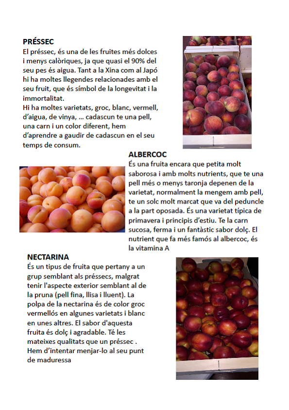 Fruita del mes de juny