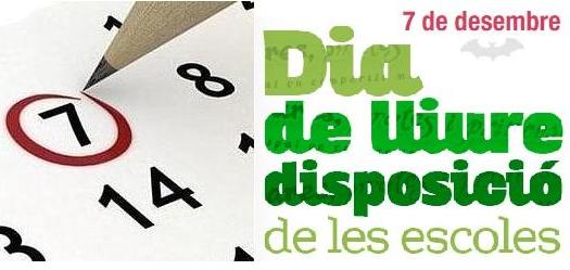Dilluns 7 de desembre, festa de lliure disposició