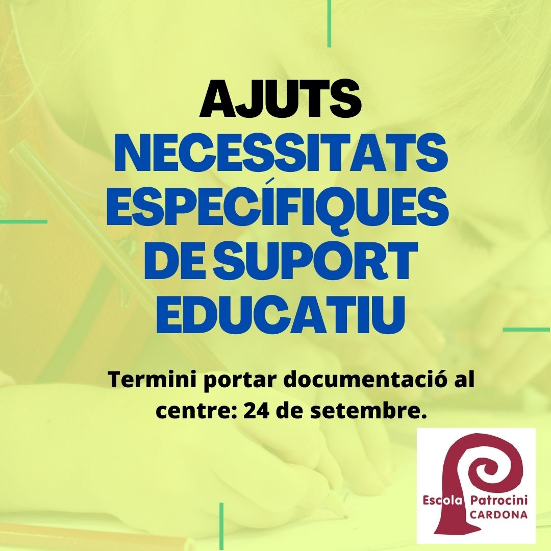 Ajut Necessitats Específiques de Suport Educatiu